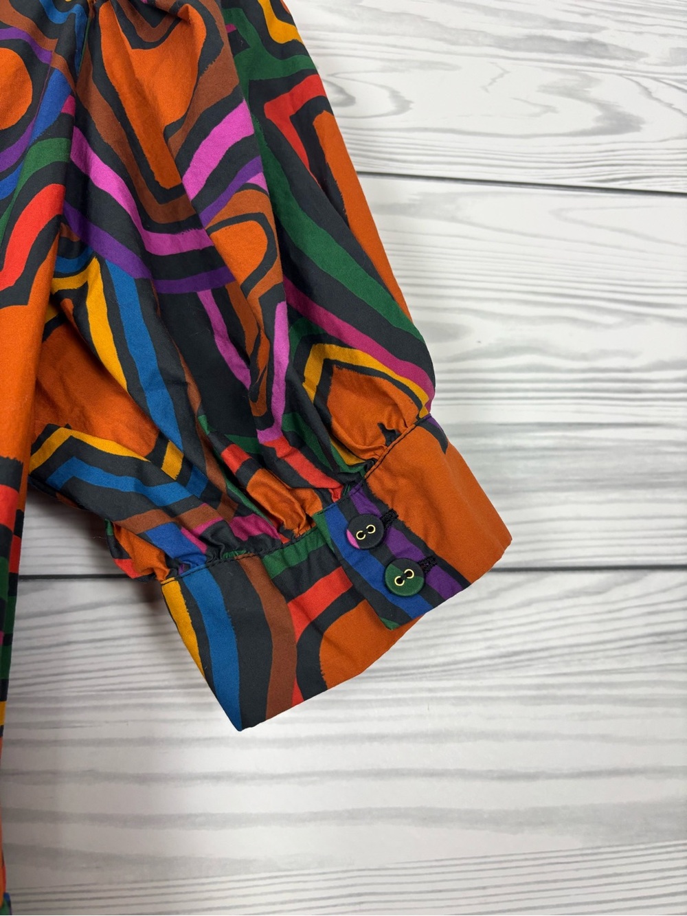 FARM Rio for Anthropologie short sleeve bow-front heart mini dress small - Picture 11 of 11